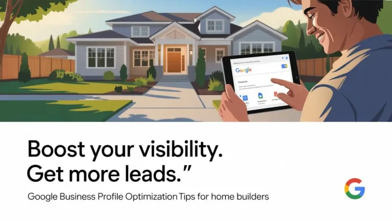 Google Business Profile optimization for home builders